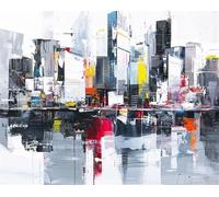 5D Diamond Painting Kits for Adults, Abstract DIY Diamond Art Kits Full Square Drill Architecture Picture, with Painting Accessories, Crystal Art Crafts, Relaxing for Home Office Decor 60x80cm FC-912