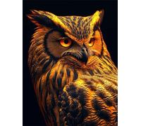 5D Diamond Painting Kits for Adults, Animal Diamond Art Kits Beginners Square Full Drill Owl Crystal Art Crafts, Embroidery Cross Stitch Painting by Numbers for Home Wall Decor 20x28 inch yc-232