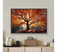 5D Diamond Painting Kits for Adults, Autumn & Tree Diamond Art Kit for Home Wall Decor, 35x45cm Full Drill Crystal Embroidery Cross Stitch Arts and Crafts, DIY Gem Art Gift for Beginners 1Z-652