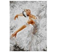 5D Diamond Painting Kits for Adults Ballerina Girl DIY Diamond Art Full Drill Crystal Rhinestone Embroidery Cross Stitch Diamond Painting Canvas Craft for Home Wall Decor Gift Round Drill,30x50cm