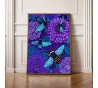 5D Diamond Painting Kits for Adults, Bee Animal Diamond Art Kits Adults, Full Drill Crystal, DIY Cross Stitch Arts Crafts Pictures Embroidery for Home Wall Decor 100x200cm PjY10282 4-U