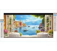 5D Diamond Painting Kits for Adults Bird 100x200cm Large Diamond Art Mountain Round Full Drill Crystal Rhinestone Cross Stitch, Kids DIY Sequin Gem Art Canvas Pictures for Home Wall Decor G1-642