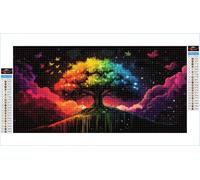 5D Diamond Painting Kits for Adults Bird 40x80cm Large Diamond Art Tree of Life Round Full Drill Crystal Rhinestone Cross Stitch, Kids DIY Sequin Gem Art Canvas Pictures for Home Wall Decor G1-643