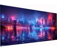 5D Diamond Painting Kits for Adults Brooklyn Bridge, Diamond Art Kits City, Large 24x12 Inch DIY Full Drill Embroidery Crystal Arts and Crafts for Adults, Painting for Home Wall Decor Gifts J-8458