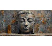 5D Diamond Painting Kits for Adults, Carving Zen Large Diamond Art Kits for Adults, DIY Full Round Drill Gem Art Cross Stitch Mosaic Arts Kit, Home Living Room Wall Decor Painting Kit (24x48inch) J175