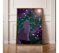 5D Diamond Painting Kits for Adults, Cat Animal Diamond Art Kits Adults, Full Drill Crystal, DIY Cross Stitch Arts Crafts Pictures Embroidery for Home Wall Decor 30x40cm PjY16242 V-A