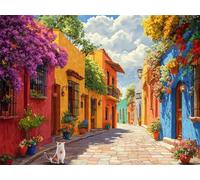 5D Diamond Painting Kits for Adults, Cat Diamond Art Street Sequin Gem Art Kits Kids Beginner, 40x50cm Large DIY Full Drill Rhinestone Embroidery Pictures for Home Wall Decor, Gifts for Women G-569