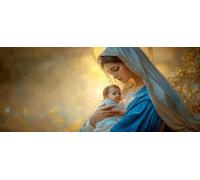 5D Diamond Painting Kits for Adults, Child Holy Mother Diamond Art Kits Adults, Full Drill Crystal Art Kit, DIY Cross Stitch Arts Crafts Pictures Embroidery Kit for Home Wall Decor 40x92 Inch M-204