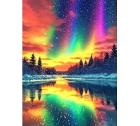 5D Diamond Painting Kits for Adults Children Beginner, Aurora Diamond Art DIY Rhinestone Embroidery Cross Stitch, Gem Crystal Art Crafts Kits for All Seasons Holiday Gifts Decor 40x50cm (Tree) A-5
