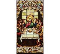 5D Diamond Painting Kits for Adults & Children, The Last Supper Abstract Full Drill Round Diamond Art, DIY Stress-Relieving Craft for Home Decor, Sparkling Rhinestone Embroidery Beginners 70x90cm A964