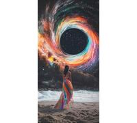 5D Diamond Painting Kits for Adults & Children, Vortex Woman Full Drill Round Diamond Art, DIY Stress-Relieving Craft for Home Decor, Sparkling Rhinestone Embroidery Pictures Beginners 100x130cm A865