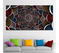 5D Diamond Painting Kits for Adults-Diamond Picture Art Kits Beginner,Crystal Rhinestone Cross Stitch Canvas Painting Picturesv by Numbers DIY Personalised Gifts Abstract Flower Mandala,20x60 inch-s56