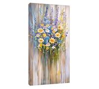 5D Diamond Painting Kits for Adults, DIY Large Abstract Full Drill 40x20inch Cross Stitch Embroidery Pictures Arts Kits, Diamond Art Daisy Crystal Arts and Crafts for Adults Home Decor 100x50cm t-5036