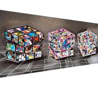 5D Diamond Painting Kits for Adults DIY Large Colourful Rubik's Cubes Full Square Drill 28x14in Cross Stitch Embroidery Arts Paint by Number Kits Diamond Painting Kits for Home Wall Decor X-173