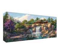5D Diamond Painting Kits for Adults, DIY Large Fall Full Drill 64x32inch Cross Stitch Embroidery Pictures Arts Kits, Diamond Art Landscape Crystal Arts and Crafts for Adults Home Decor 160x80cm t-7609