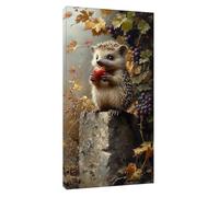 5D Diamond Painting Kits for Adults, DIY Large Hedgehog Full Drill 28x14inch Cross Stitch Embroidery Pictures Arts Kits, Diamond Art Animal Crystal Arts and Crafts for Adults Home Decor 70x35cm t-7993
