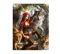 5D Diamond Painting Kits for Adults DIY Square Drill Diamond Painting Full Kit Fairy Magic Elves Diamond Art Kits for Kids, Home Decor Cross Stitch Dimond Picture Art Crystal Crafts Gifts 80x120cm