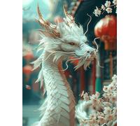 5D Diamond Painting Kits for Adults, Dragon Diamond Art Landscape Dimond Painting, DIY Square Full Drill Gem Art Crafts for Adults Beginner Embroidery Cross Stitch Kits for Room Decor 36x48inch -yx6ZE