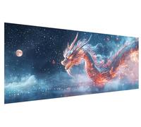 5D Diamond Painting Kits for Adults Dream, Dragon Diamond Art Kits Adults Beginner, DIY Rhinestone Crystal Art Crafts, Cross Stitch Gem Arts for Wall Room Decor, Gifts for Women (250x100cm) G-44