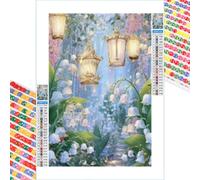 5D Diamond Painting Kits for Adults, Dream & Flower Diamond Art Kits for Beginners, DIY Full Drill Crystal Rhinestone Embroidery for Home Wall Decor & Stress Relief, 40x50cm（16"x 20"） 2Z#991