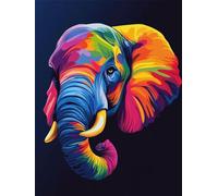 5D Diamond Painting Kits for Adults, Elephant Diamond Art Kits Full Drill Animal Kit for Kids Beginners, Arts And Crafts For Adults, DIY Crystal Picture Art for Home Wall Decor 24x32in V - 191