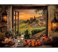 5D Diamond Painting Kits for Adults Farm Diamond Art Kits Adults Landscape Crystal Art Paintings DIY Round Full Drill Embroidery Canvas for Living Room Home Decor, Gifts for Women 80x100cm, Model645