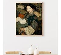 5D Diamond Painting Kits for Adults, Flower Diamond Art Kits Adults, Woman Full Drill Crystal Art, DIY Cross Stitch Crafts Pictures Embroidery for Home Wall Decor, Gifts for Women 60x90cm PjY7196 M-F