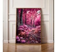 5D Diamond Painting Kits for Adults, Forest Flower Diamond Art Kits Adults, Full Drill Crystal, DIY Cross Stitch Arts Crafts Pictures Embroidery for Home Wall Decor 20x28 Inch PjY10366 J-0