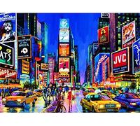 5D Diamond Painting Kits for Adults Full Drill Round Drill Times Square, New York 60x80cm DIY Diamond Art Kits for Adults Rhinestone Embroidery Pictures Cross Stitch Art Crafts for Room Decoration
