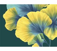 5D Diamond Painting Kits for Adults Ginkgo Leaf Diamond Art Kits Adults Plant Crystal Art Paintings DIY Round Full Drill Embroidery Canvas for Living Room Home Decor, Gifts for Women 20x30cm, Model873