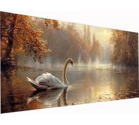 5D Diamond Painting Kits for Adults Goose, Diamond Art Kits Landscape, Large 32x16 Inch DIY Full Drill Embroidery Crystal Arts and Crafts for Adults, Painting for Home Wall Decor Gifts for Women 4-932