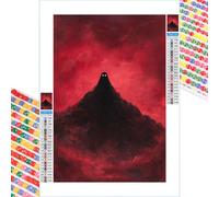 5D Diamond Painting Kits for Adults, Halloween & Red Diamond Art Kits for Beginners, DIY Full Drill Crystal Rhinestone Embroidery for Home Wall Decor & Stress Relief, 60x80cm（24"x 31"） 2Z#1279