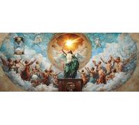 5D Diamond Painting Kits for Adults, Jesus Diamond Art Kits Adults, Full Drill Crystal Art Kit, DIY Cross Stitch Arts Crafts Pictures Embroidery Kit for Beginner Home Wall Decor Gifts 28x64 Inch M-832