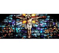 5D Diamond Painting Kits for Adults, Jesus Diamond Art Kits Adults, Full Drill Crystal Art Kit, DIY Cross Stitch Arts Crafts Pictures Embroidery Kit for Beginner Home Wall Decor Gifts 32x76 Inch M-833