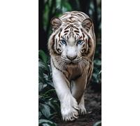5D Diamond Painting Kits for Adults Kids, White Tiger Large Diamond Art Painting 30x60cm, DIY Square Full Drill Crystal Art Craft Cross Stitch Mosaic Kit for Home Wall Room Decor, Gifts for Women w-20
