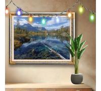 5D Diamond Painting Kits for Adults Lakeside,Landscape,DIY Cross Stitch Diamond Art Kits for Beginners,Full Drill Crystal Embroidery Picture Art and Crafts Kits for Home Wall Decor 70x50cm 511N-6934