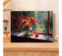 5D Diamond Painting Kits for Adults, Landscape & Flower Diamond Art Kits for Beginners, DIY Full Drill Crystal Rhinestone Embroidery for Home Wall Decor & Stress Relief, 35x55cm（14"x 22"） 2Z#507