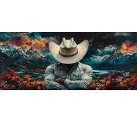 5D Diamond Painting Kits for Adults, Landscape Man Diamond Art Kits Adults, Full Drill Crystal Art Kit, DIY Cross Stitch Arts Crafts Pictures Embroidery Kit for Home Wall Decor Gifts 36x84 Inch M-168