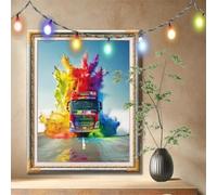 5D Diamond Painting Kits for Adults Landscapes,Colorful Trucks,DIY Cross Stitch Diamond Art Kits for Beginners,Crystal Rhinestone Embroidery Picture Art and Crafts for Home Decor 120x160cm 59N-6760