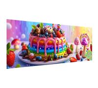 5D Diamond Painting Kits for Adults, Large Cake Diamond Art 36x12in, Square Full Drill Crystal Art Cross Stitch Diamond Art Painting Kits, Diamond Painting Color Craft Gifts for Women, Room Decor, S-2