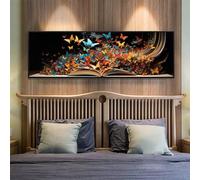 5D Diamond Painting Kits for Adults, Large Diamond Painting Book Butterfly Diamond Art for Kids, DIY Full Drill Gem Crystal Art Rhinestone Crafts Kit for Home Wall Decor, 31.4x82.6 Inch/80x210 cm