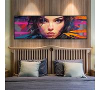 5D Diamond Painting Kits for Adults, Large Diamond Painting Colored Lady Diamond Art for Kids, DIY Full Drill Gem Crystal Art Rhinestone Crafts Kit for Home Wall Decor Gifts, 11.8x27.5 Inch/30x70 cm