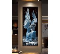 5D Diamond Painting Kits for Adults, Large Diamond Painting Evil Angel Diamond Art for Kids, DIY Full Drill Gem Crystal Art Rhinestone Crafts Kit for Home Wall Decor Gifts, 70x180 cm/28x71 Inch