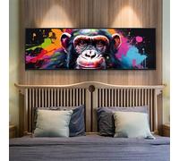 5D Diamond Painting Kits for Adults, Large Diamond Painting Gorilla Colored Diamond Art for Kids, DIY Full Drill Gem Crystal Art Rhinestone Crafts Kit for Home Wall Decor, 27.5x70.8 Inch/70x180 cm