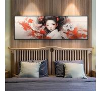 5D Diamond Painting Kits for Adults, Large Diamond Painting Japan Girl Diamond Art for Kids, DIY Full Drill Gem Crystal Art Rhinestone Crafts Kit for Home Wall Decor Gifts, 31.4x82.6 Inch/80x210 cm