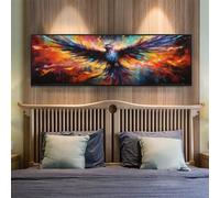 5D Diamond Painting Kits for Adults, Large Diamond Painting Phoenix Colored Diamond Art for Kids, DIY Full Drill Gem Crystal Art Rhinestone Crafts Kit for Home Wall Decor, 27.5x70.8 Inch/70x180 cm