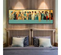 5D Diamond Painting Kits for Adults, Large Diamond Painting Retro Art Diamond Art for Kids, DIY Full Drill Gem Crystal Art Rhinestone Crafts Kit for Home Wall Decor Gifts, 35.4x94.4 Inch/90x240 cm