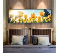 5D Diamond Painting Kits for Adults, Large Diamond Painting Tulip Flowers Diamond Art for Kids, DIY Full Drill Gem Crystal Art Rhinestone Crafts Kit for Home Wall Decor Gifts, 31.4x82.6 Inch/80x210 cm