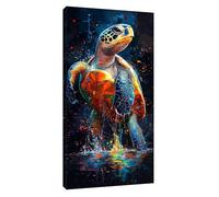 5D Diamond Painting Kits for Adults, Large Sea Turtles Full Drill 40x20inch Cross Stitch Embroidery Pictures Arts Kits, Diamond Art Animal Crystal Arts and Crafts for Adults Home Decor 100x50cm t-7546