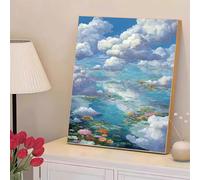 5D Diamond Painting Kits for Adults, Lotus & Dream Diamond Art Kits for Beginners, DIY Full Drill Crystal Rhinestone Embroidery for Home Wall Decor & Stress Relief, 40x70cm（16"x 28"） 2Z#1005